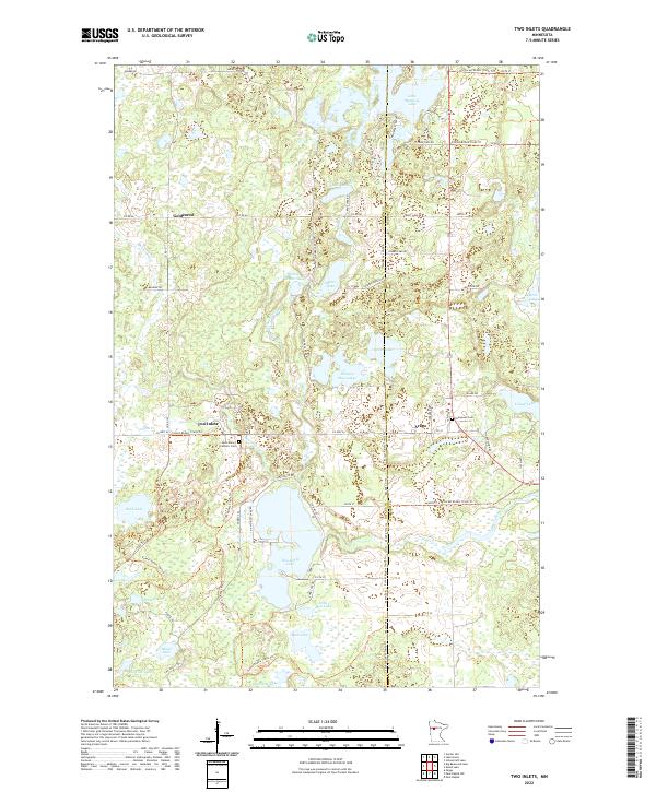 Two Inlets 2022 topographic map preview