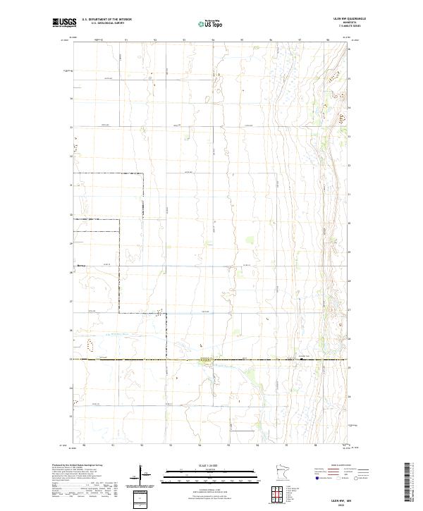 Ulen NW topographic map thumbnail