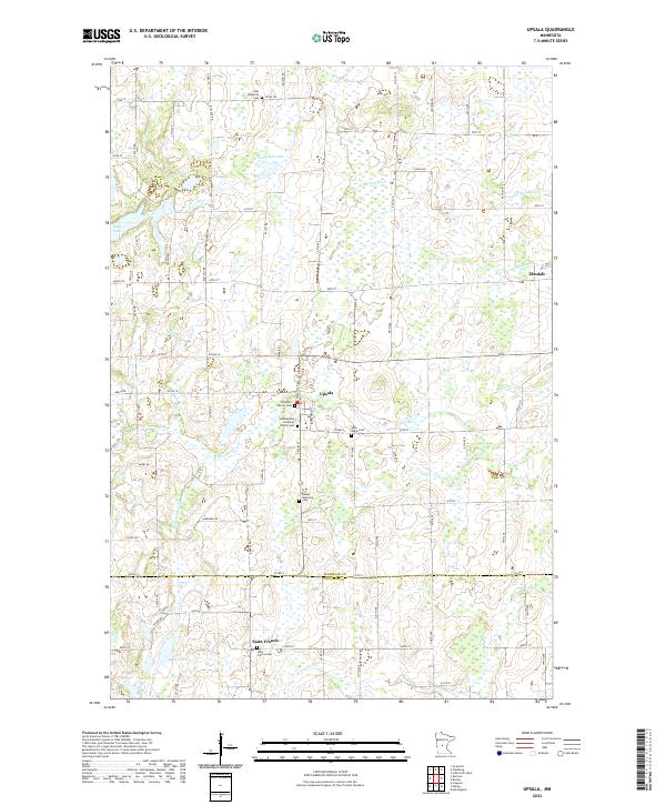 Upsala 2022 topographic map thumbnail