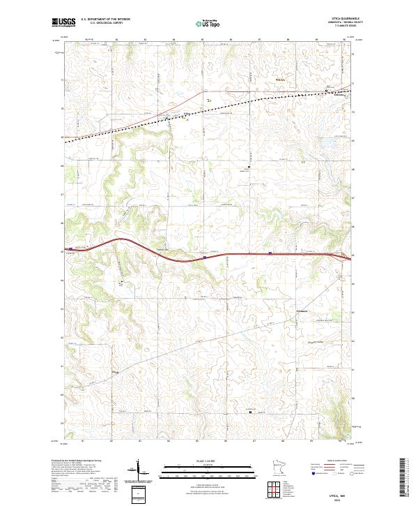 Utica 2022 topographic map thumbnail