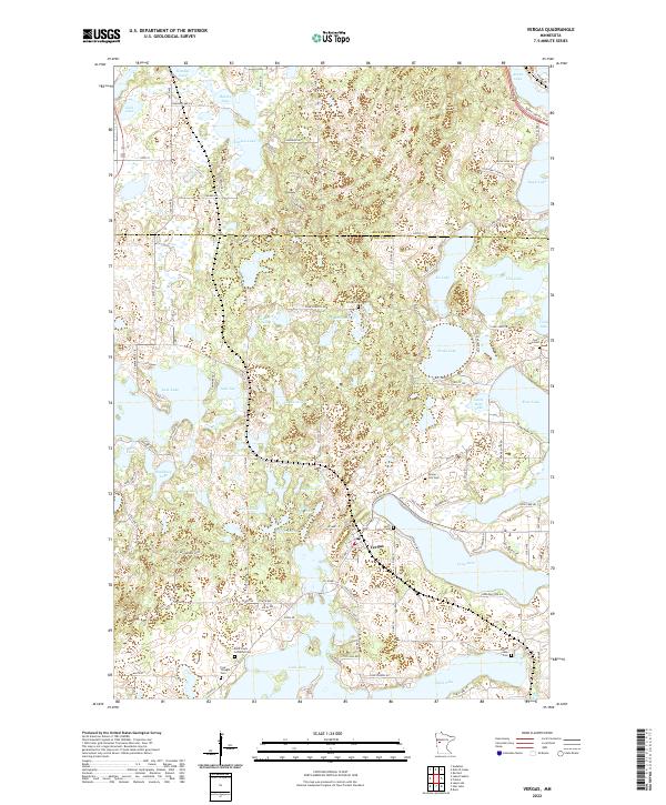 Vergas 2022 topographic map thumbnail