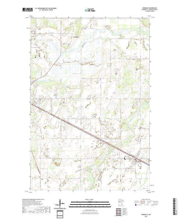 Verndale 2022 topographic map thumbnail