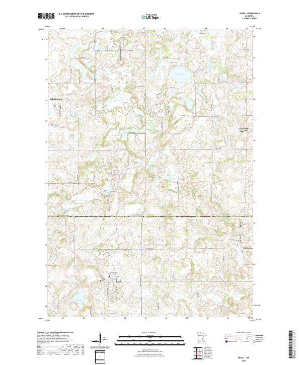 Veseli 2022 topographic map thumbnail
