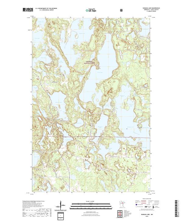 Wabana Lake topographic map thumbnail