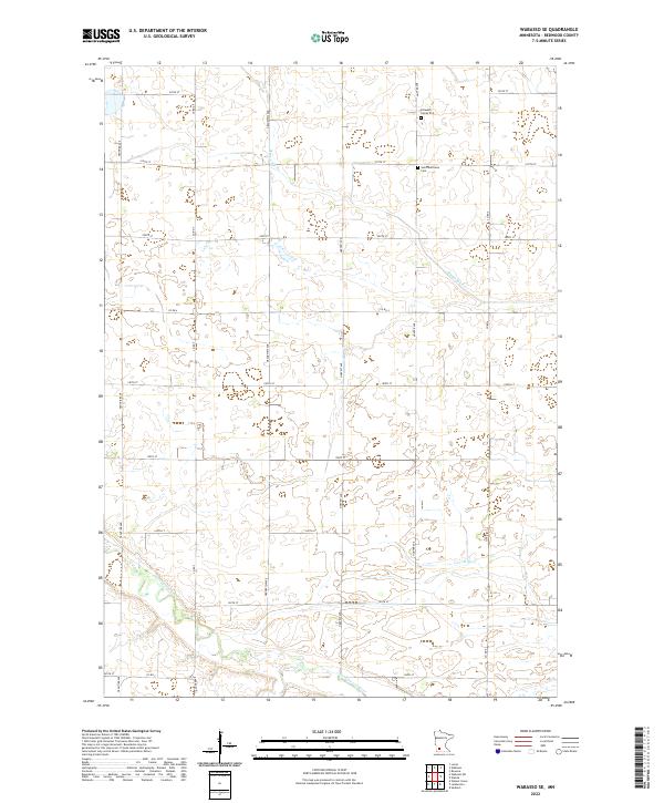 Wabasso SE 2022 topographic map thumbnail