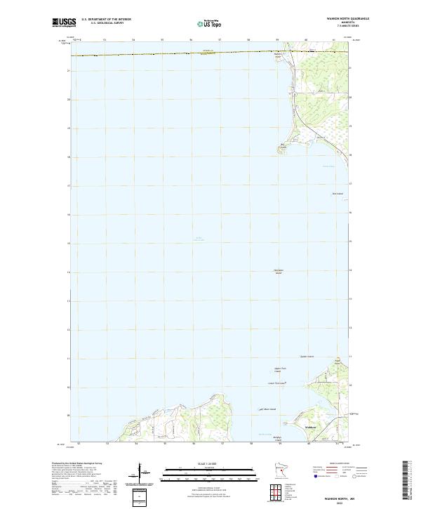 Wahkon North 2022 topographic map thumbnail