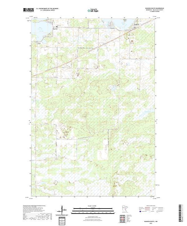 Wahkon South topographic map thumbnail