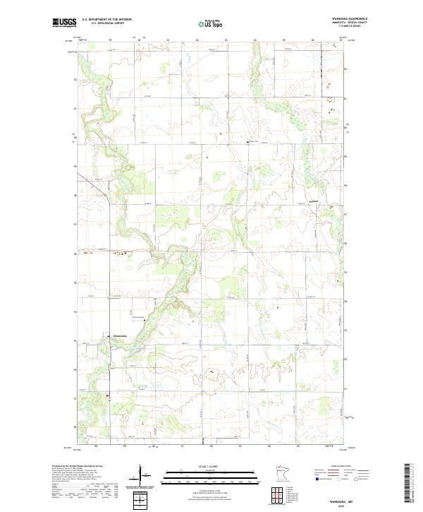 Wannaska 2022 topographic map thumbnail