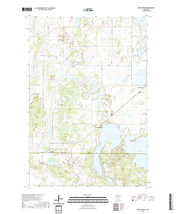 Ward Springs 2022 topographic map thumbnail