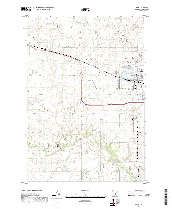 Waseca 2022 topographic map thumbnail