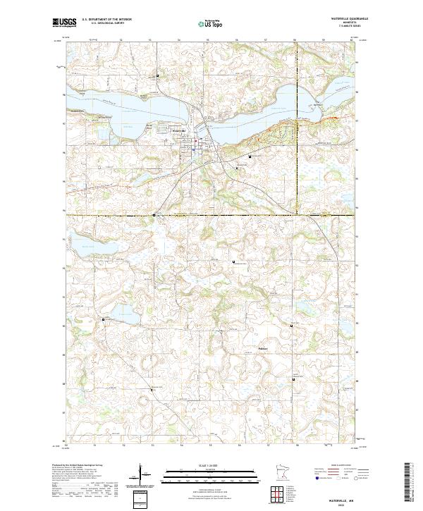 Waterville 2022 topographic map thumbnail
