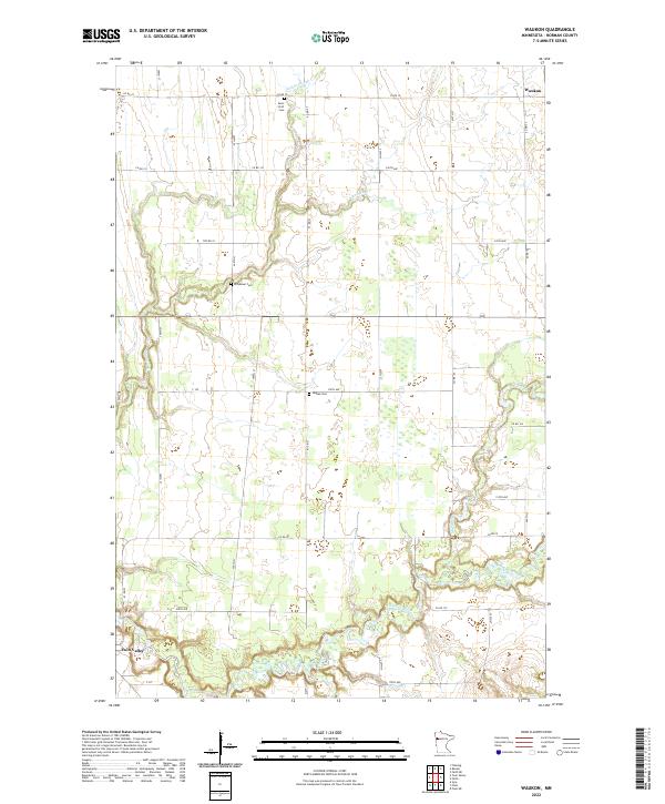 Waukon 2022 topographic map thumbnail