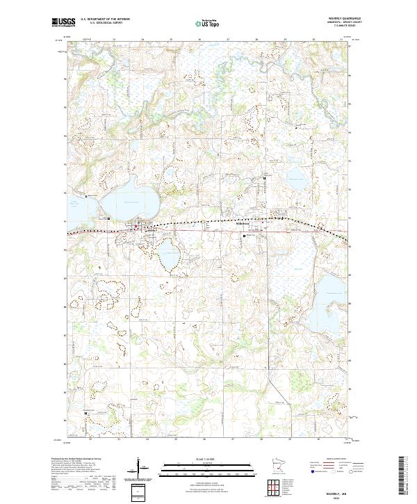 Waverly 2022 topographic map thumbnail