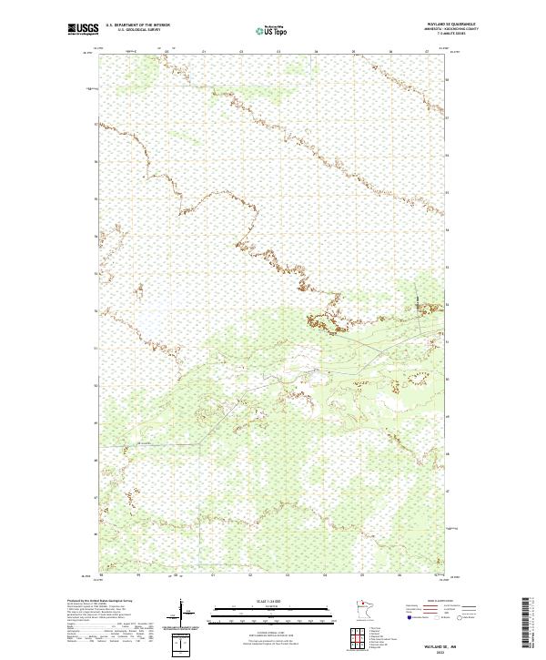 Wayland SE topographic map thumbnail