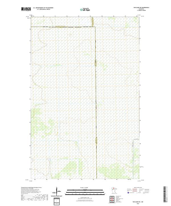 Wayland SW 2022 topographic map thumbnail