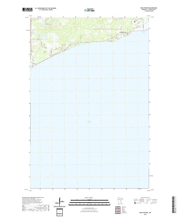 Wealthwood 2022 topographic map thumbnail