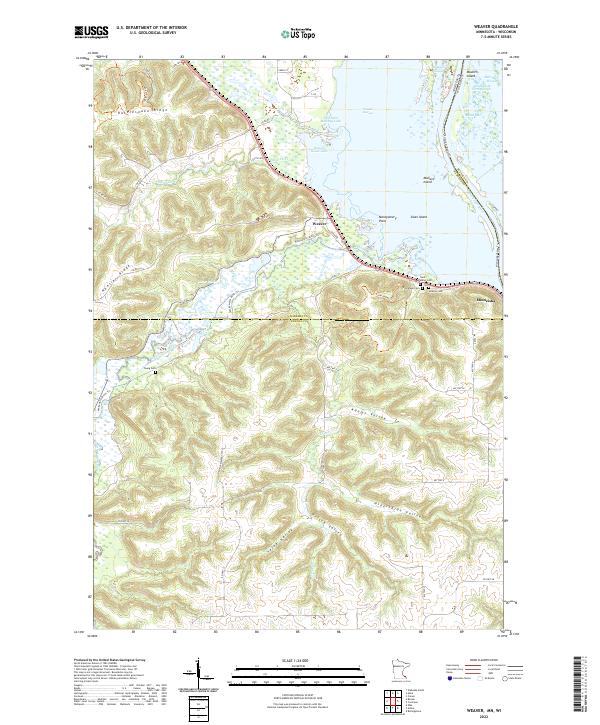 Weaver 2022 topographic map thumbnail