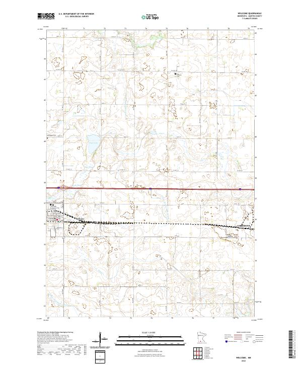 Welcome 2022 topographic map thumbnail