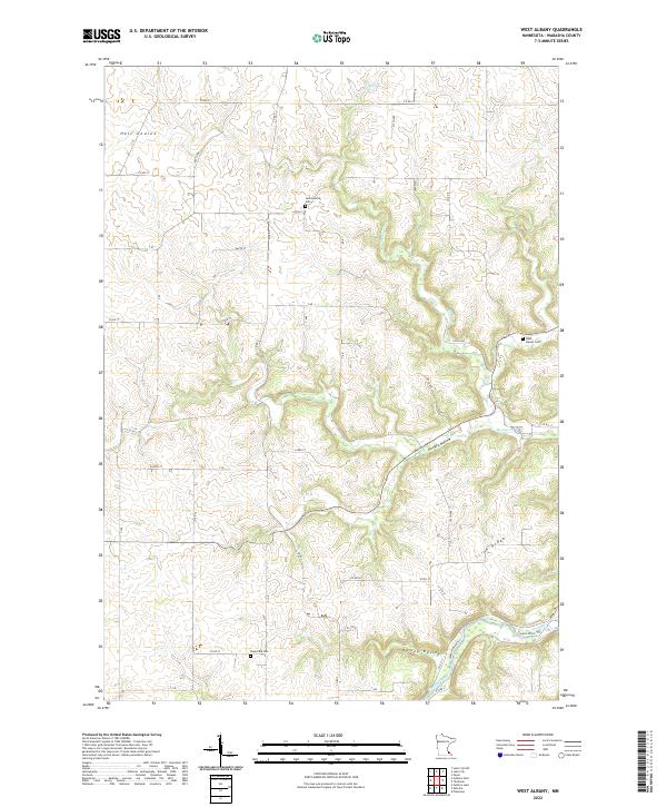 West Albany topographic map thumbnail