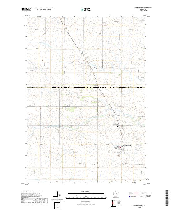 West Concord 2022 topographic map thumbnail