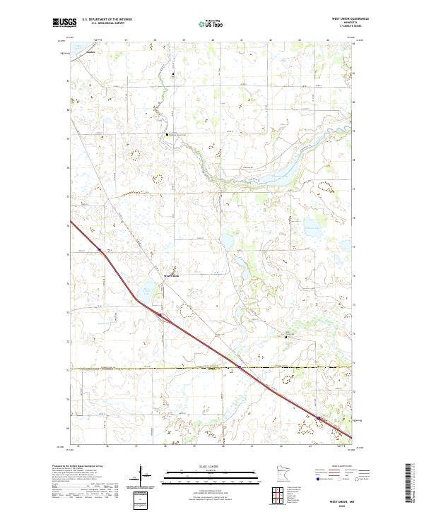 West Union 2022 topographic map thumbnail
