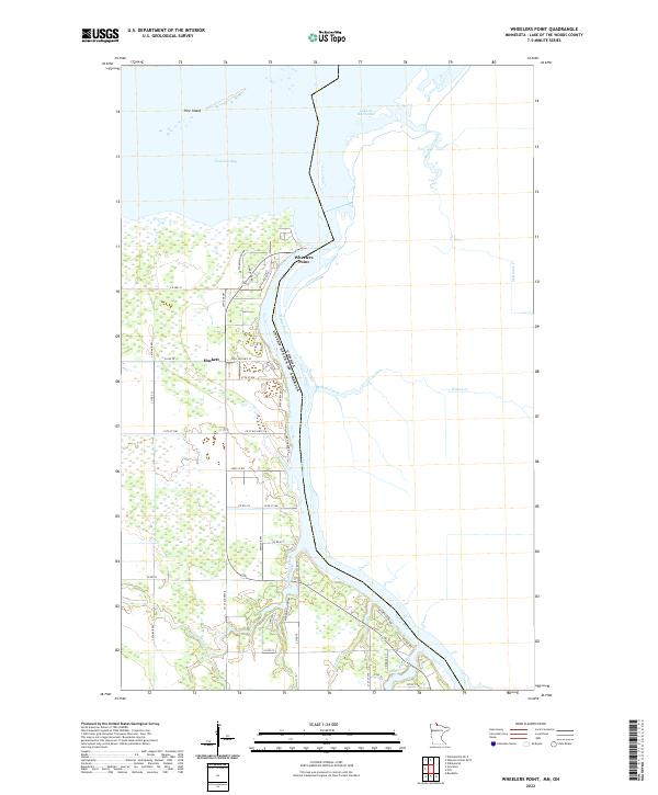 Wheelers Point 2022 topographic map thumbnail