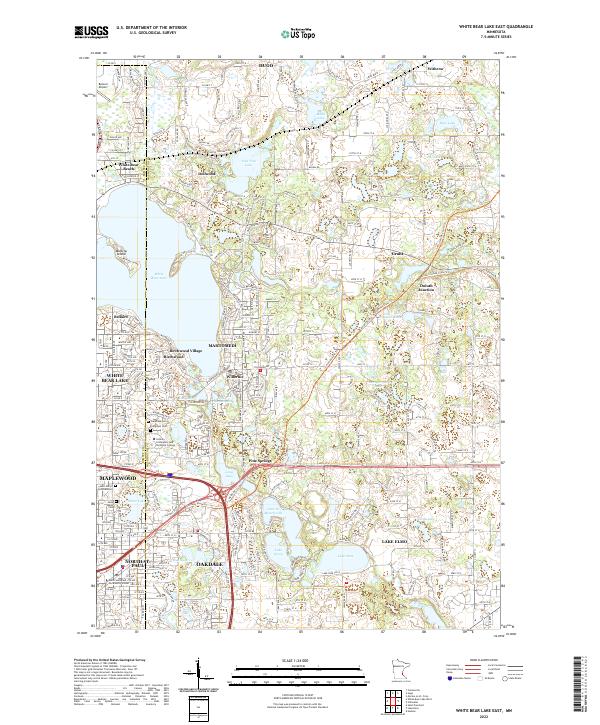 White Bear Lake East topographic map thumbnail