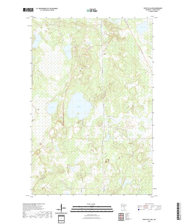 White Elk Lake topographic map thumbnail