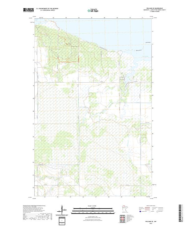 Williams SE topographic map thumbnail