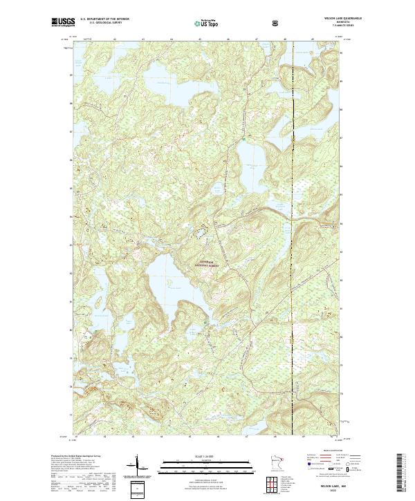 Wilson Lake 2022 topographic map thumbnail