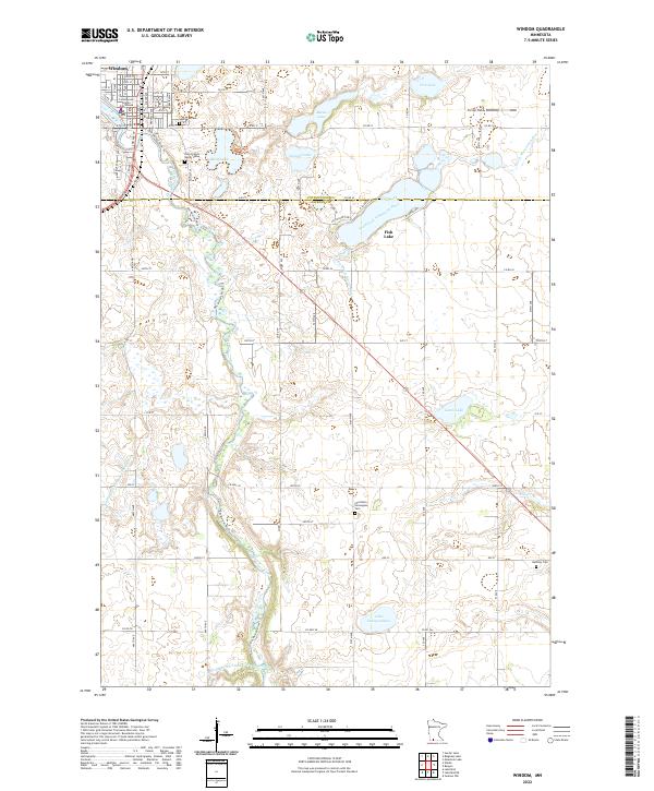 Windom 2022 topographic map thumbnail