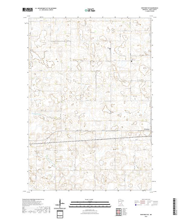 Winthrop SW 2022 topographic map thumbnail