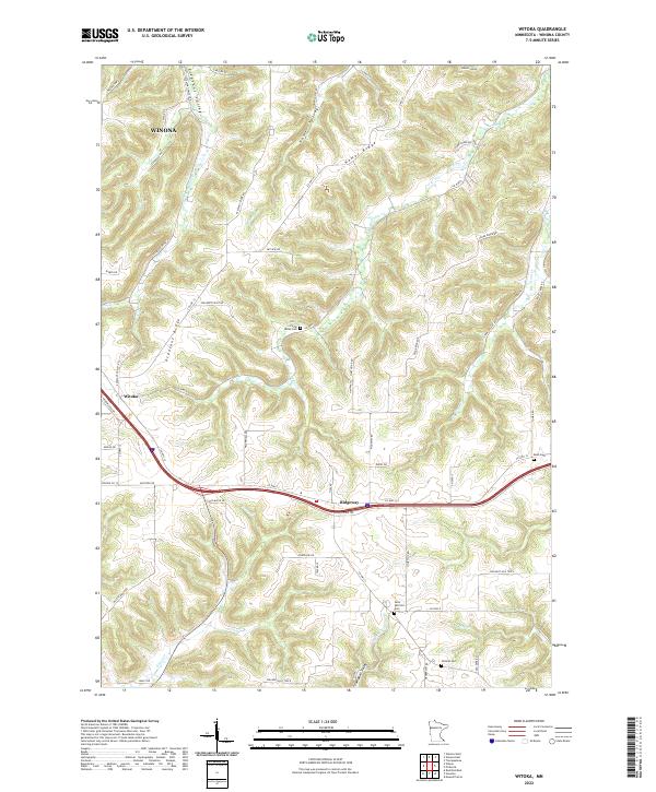 Witoka 2022 topographic map thumbnail