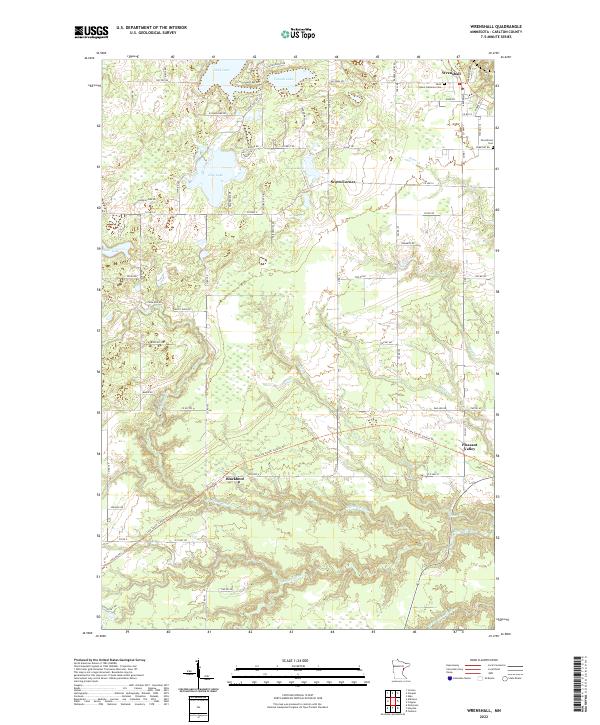 Wrenshall 2022 topographic map thumbnail