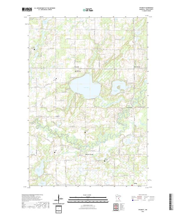 Wyanett 2022 topographic map thumbnail