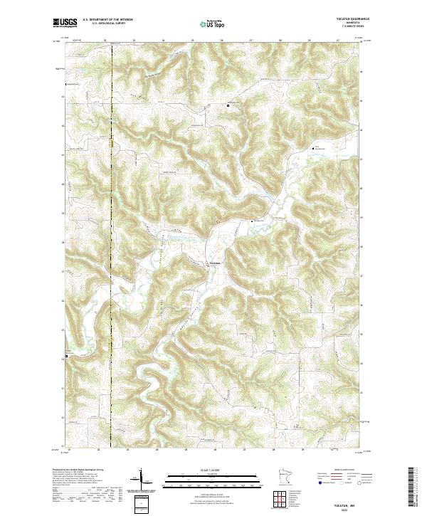 Yucatan 2022 topographic map thumbnail