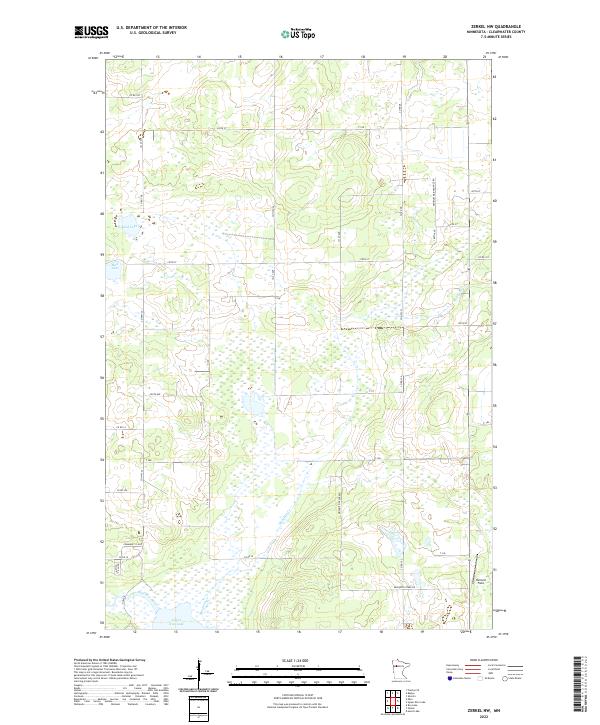 Zerkel NW 2022 topographic map thumbnail