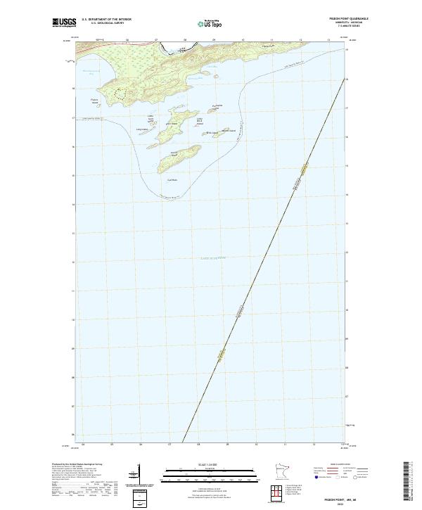 Pigeon Point 2022 topographic map thumbnail