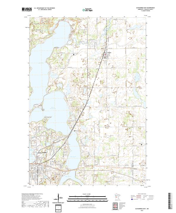 Alexandria East topographic map thumbnail