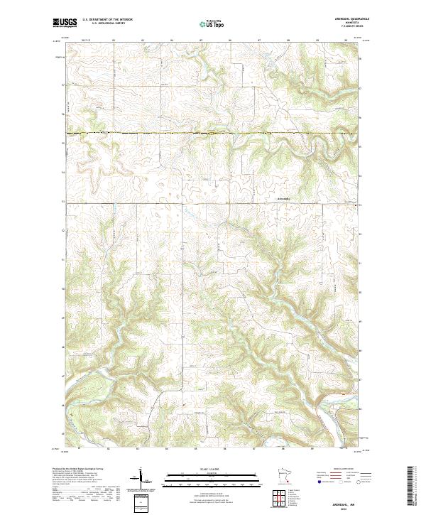 Arendahl topographic map thumbnail