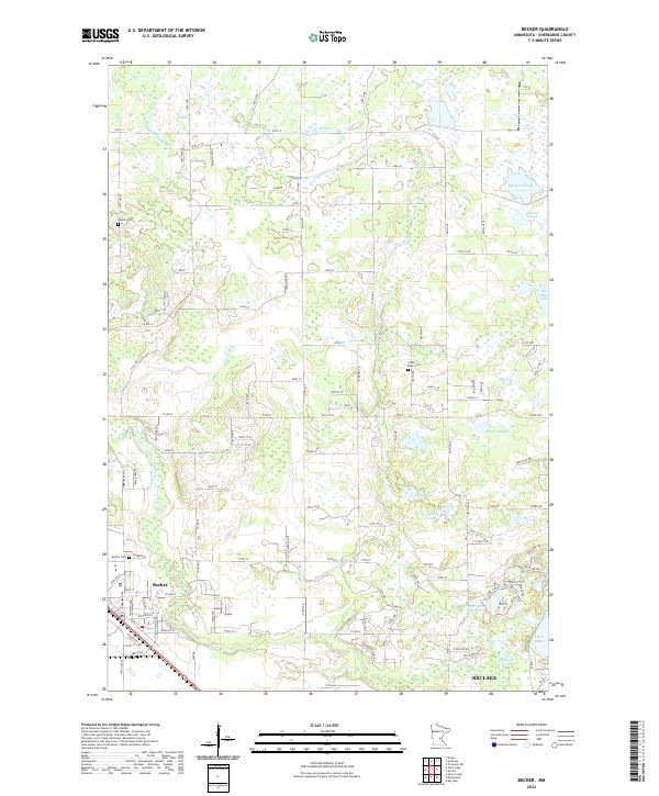 Becker topographic map thumbnail