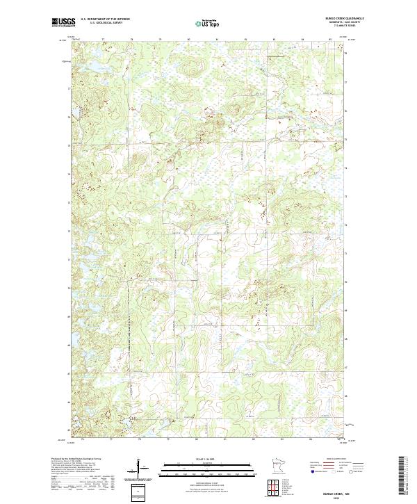 Bungo Creek topographic map thumbnail