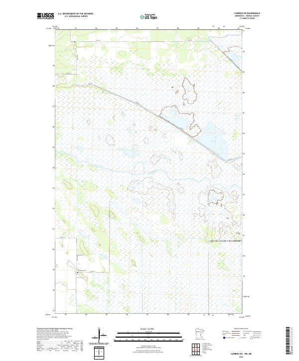 Caribou NE topographic map thumbnail