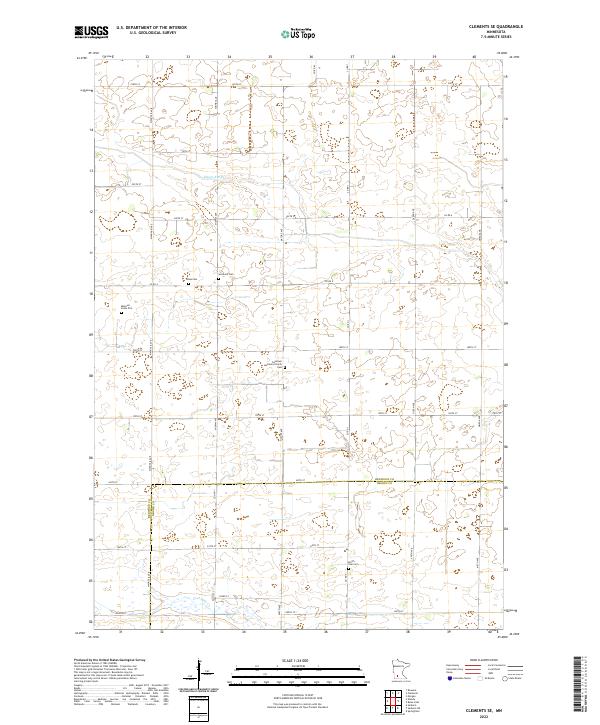 Clements SE topographic map thumbnail