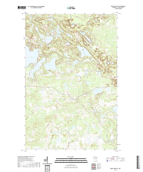 Deer Lake East topographic map thumbnail