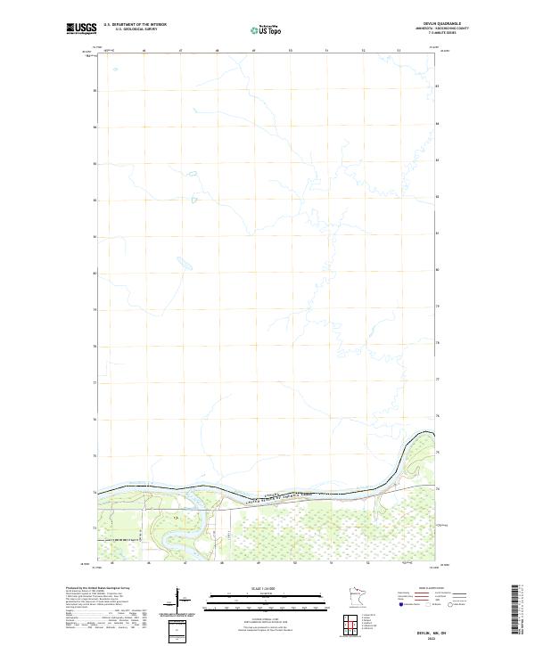 Devlin topographic map thumbnail