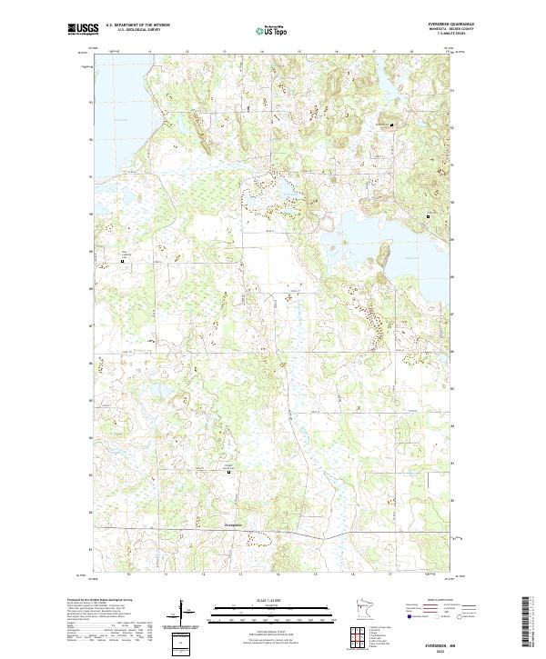 Evergreen topographic map thumbnail