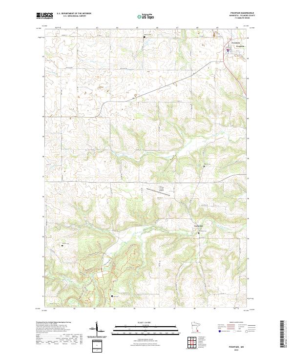 Fountain topographic map thumbnail