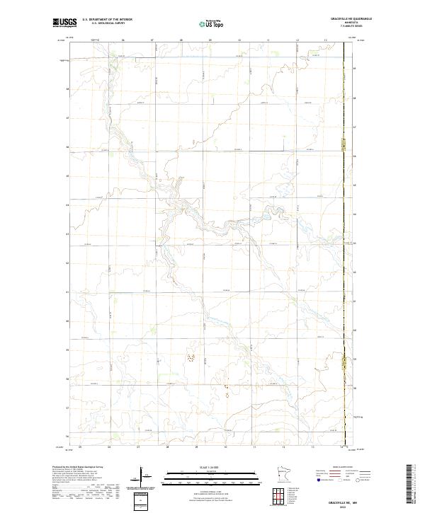 Graceville NE topographic map thumbnail