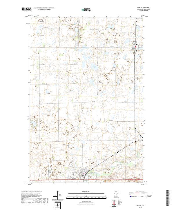 Hawley topographic map thumbnail